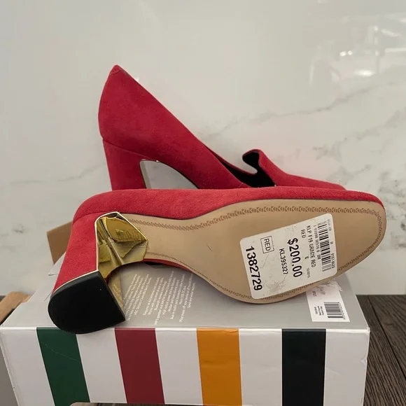 Karl Lagerfeld Red Platform Shoes - Picture 3 of 5